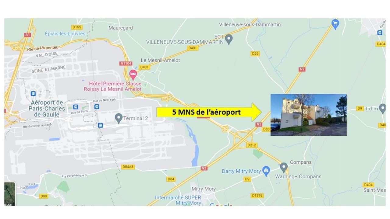 Le Stop N'Go Cdg - Airport - Asterix - Paris Thieux  ภายนอก รูปภาพ